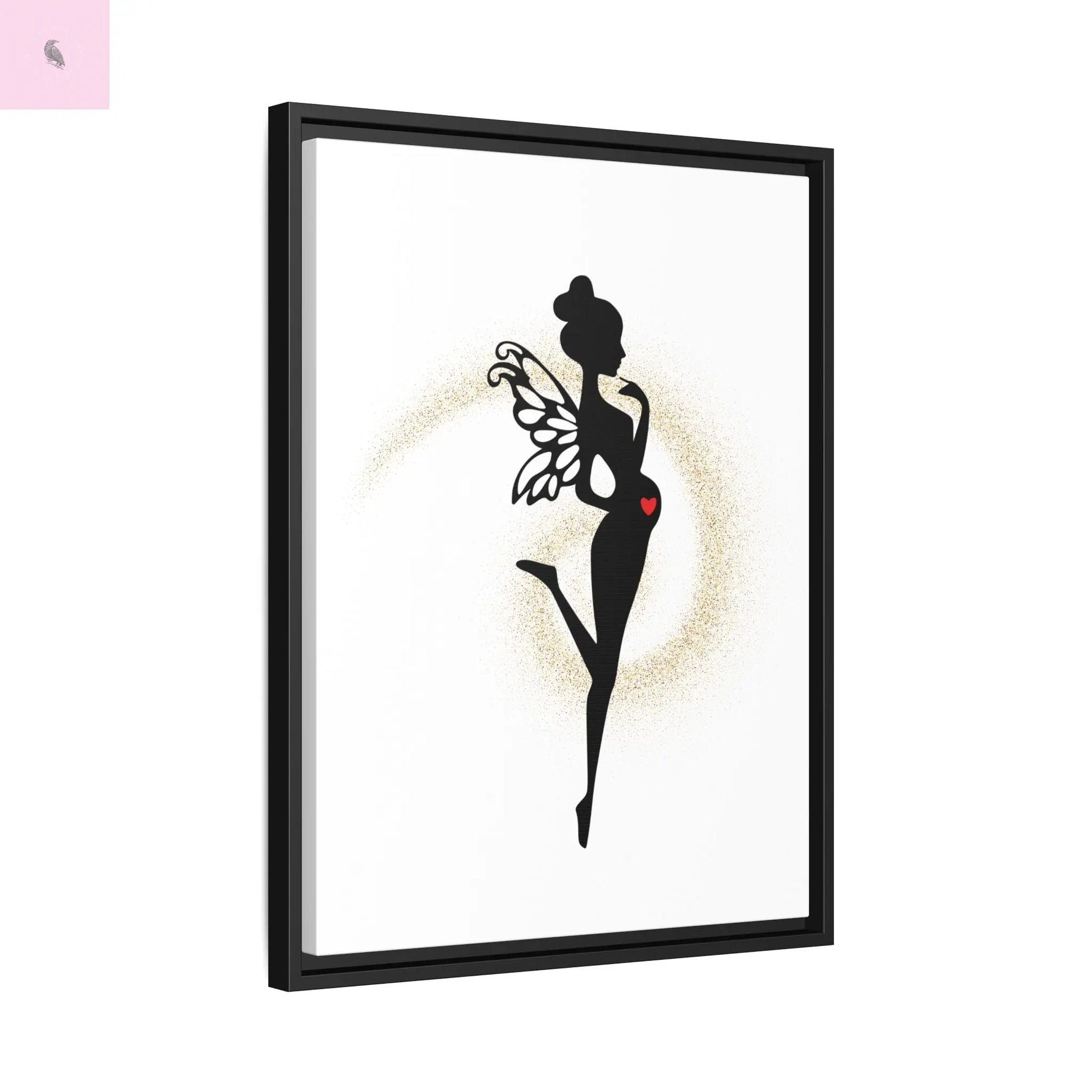 Framed Fairy Art Print - Enchanting Decor for Expecting Mothers, Baby Shower Gift, Elegant Nursery Wall Art, Whimsical Home Accent The flirty crow