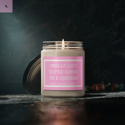 Scented Soy Candle - Smells Like You're Gonna Be a Grandma - 9oz Handmade Gift for Expectant Moms The flirty crow