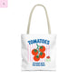 Tomato Vibes Tote Bag, Grocery tote,  Beach bag, travel tote,gift for gardener, veggie lover, Fun Gift for Foodies, Garden Lovers The flirty crow