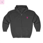 Heart Lighting Zip Up Hoodie - Heavy Blend Full Zip the flirty crow