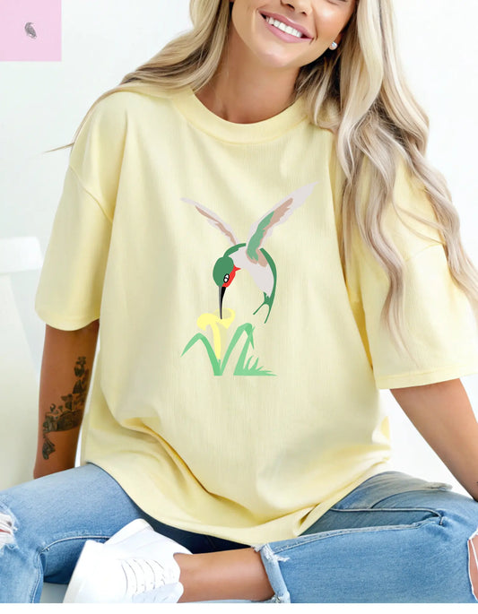 Hummingbird Lover Unisex Tee - Comfort Colors - The flirty crow