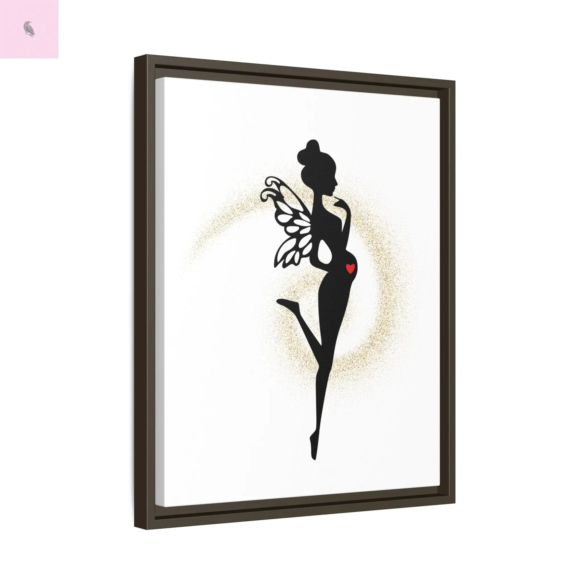 Framed Fairy Art Print - Enchanting Decor for Expecting Mothers, Baby Shower Gift, Elegant Nursery Wall Art, Whimsical Home Accent The flirty crow