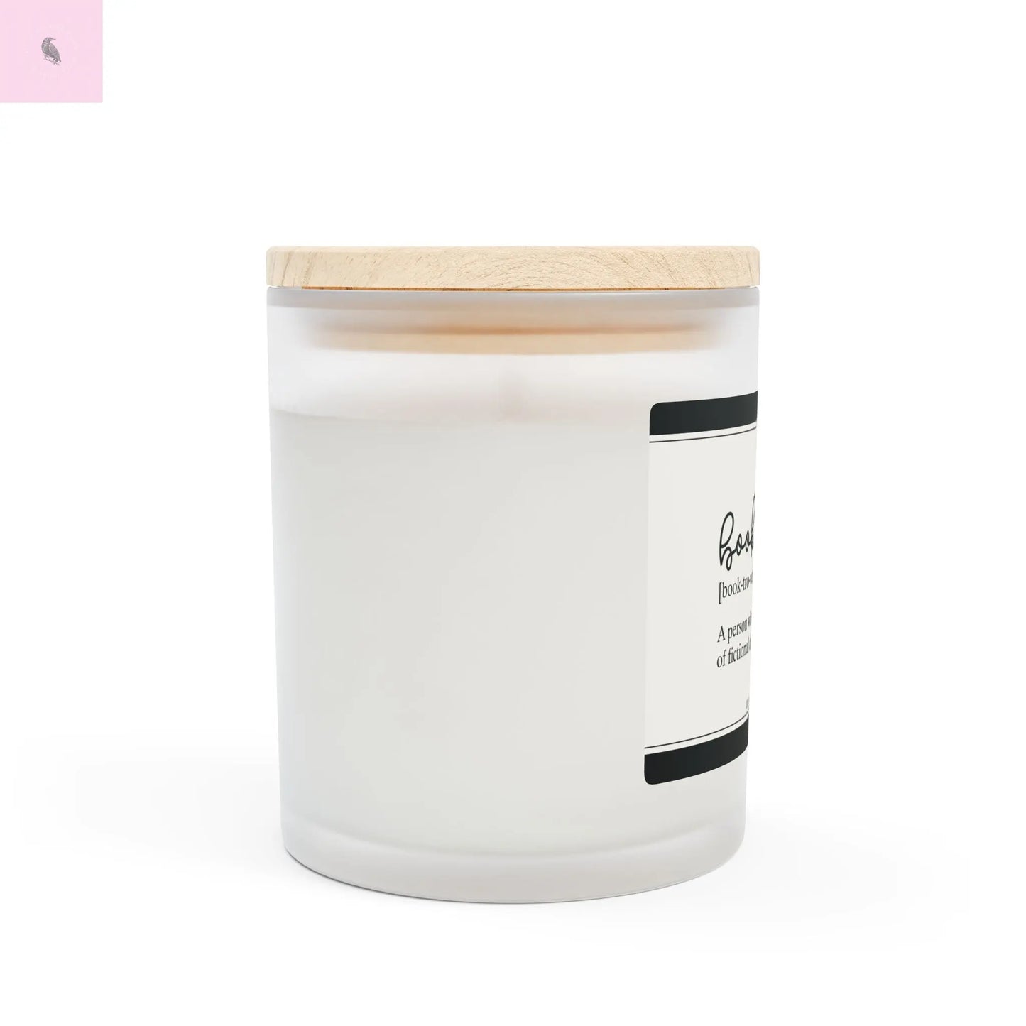 Booktrovert Candle - 11oz Frosted Glass Soy Candle for Book Lovers The flirty crow