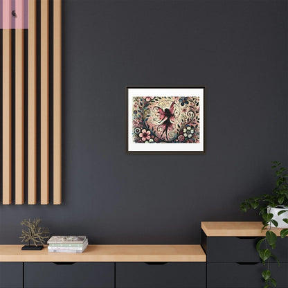 Framed Canvas Fairy art - The flirty crow