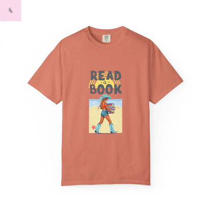 Book Lovers Comfort Colors T-shirt, summer beach reading tee for readers. - The flirty crow