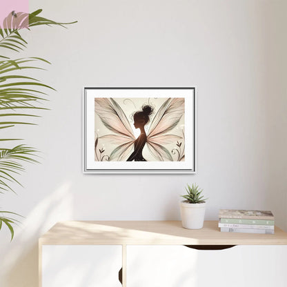 Framed Canvas Fairy wall art - The flirty crow