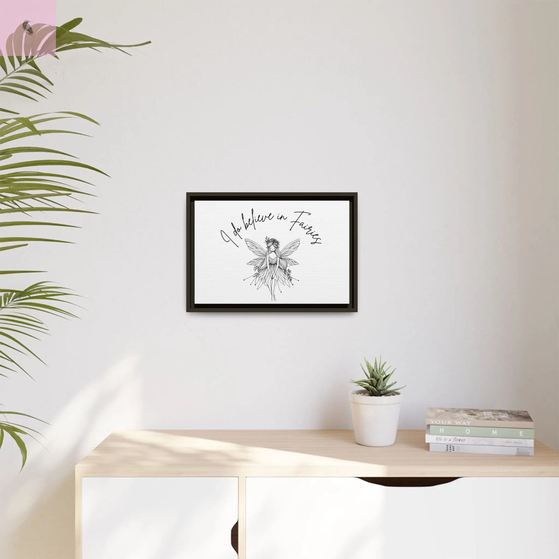 Fairies Canvas, Framed (Multi-color) - The flirty crow