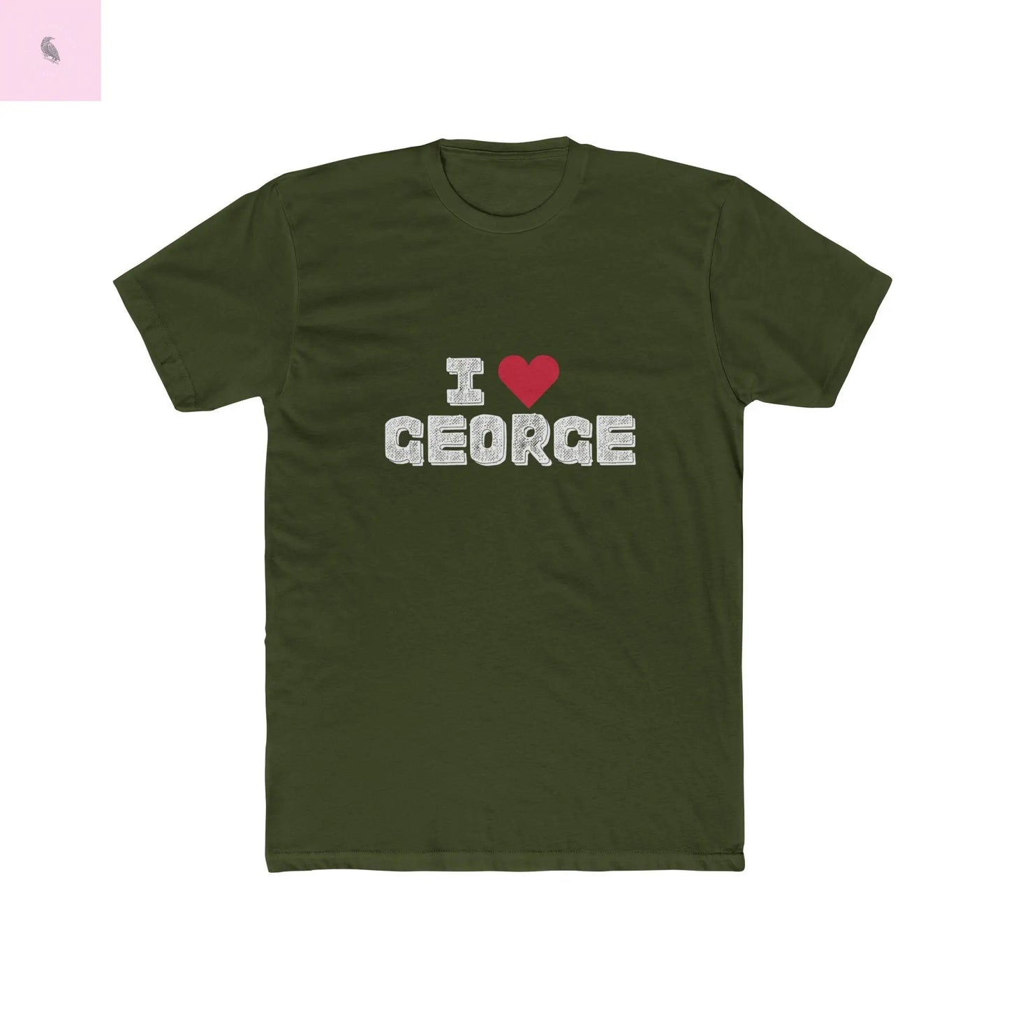 I love George Kittle  Cotton Tee, Unisex  George Kittle Shirt, Casual Everyday Game shirt,  Gift for Him/Her, 49er fan Top, The flirty crow
