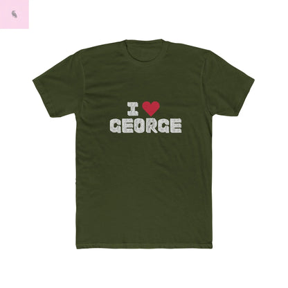 I love George Kittle  Cotton Tee, Unisex  George Kittle Shirt, Casual Everyday Game shirt,  Gift for Him/Her, 49er fan Top, The flirty crow