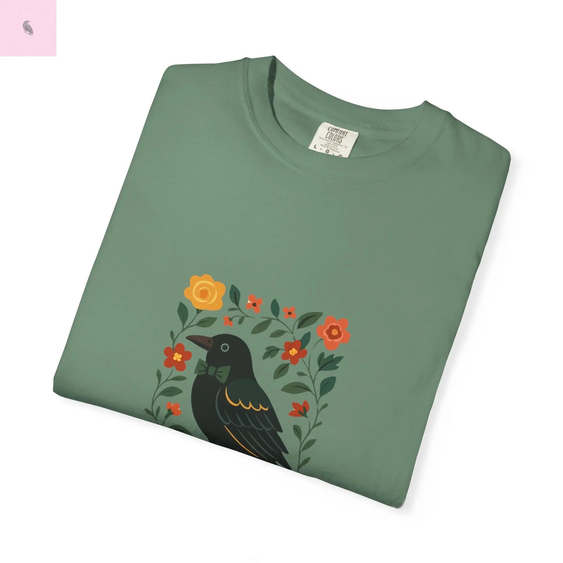 Flirty Crow Unisex  T-Shirt - Floral Design - The flirty crow