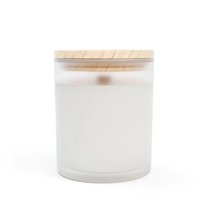 Hand Painted Heart Frosted Glass Candle, 11oz the flirty crow