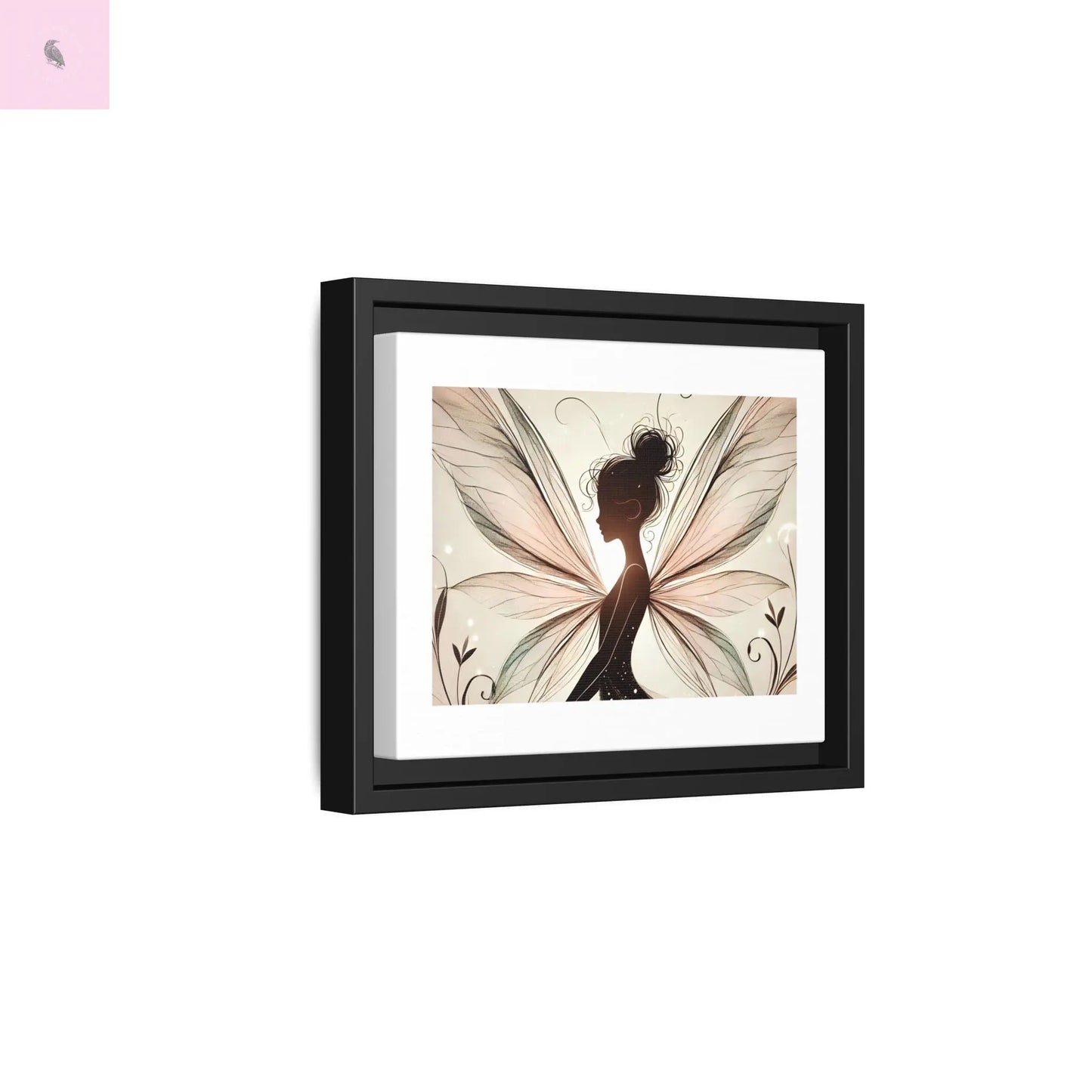 Framed Canvas Fairy wall art - The flirty crow