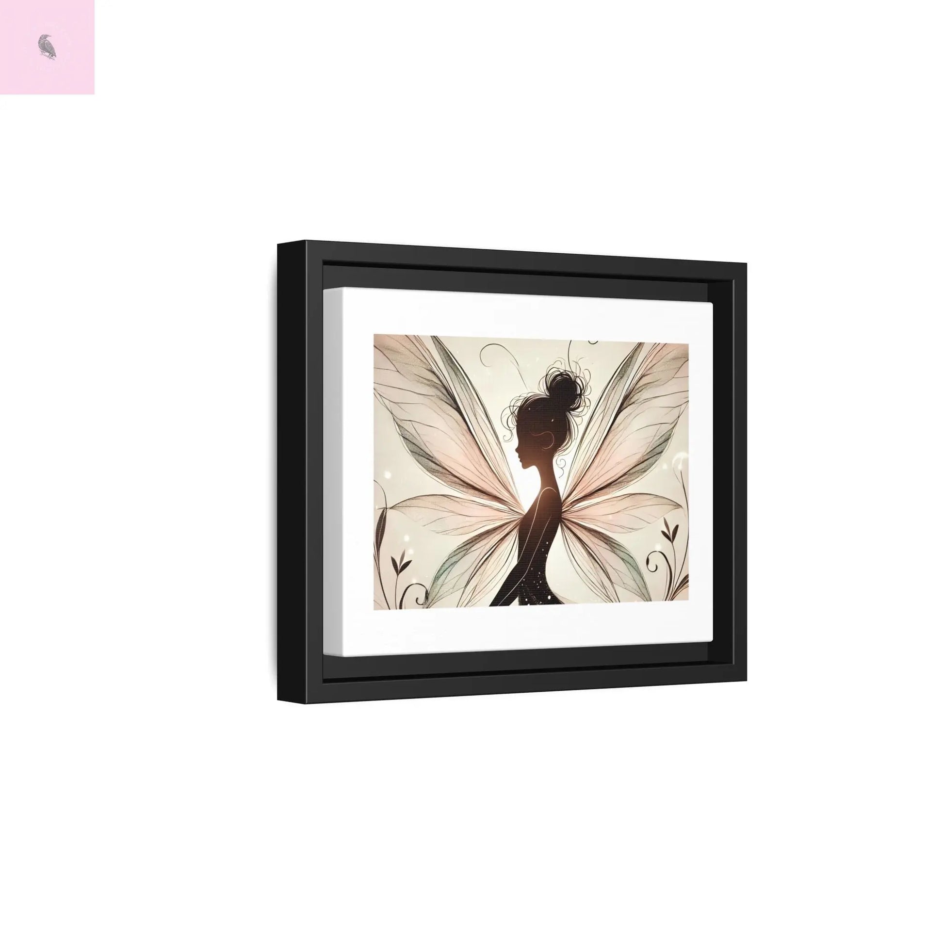 Framed Canvas Fairy wall art - The flirty crow