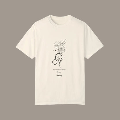 Leo birth flower T-Shirt for Astrology Lovers Printify