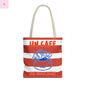 Café Tote Bag,  Coffee Lover's bag, Croissant lover, Gift for her, Grocery tote, farmers market , Traveler gift, Artisan Design The flirty crow