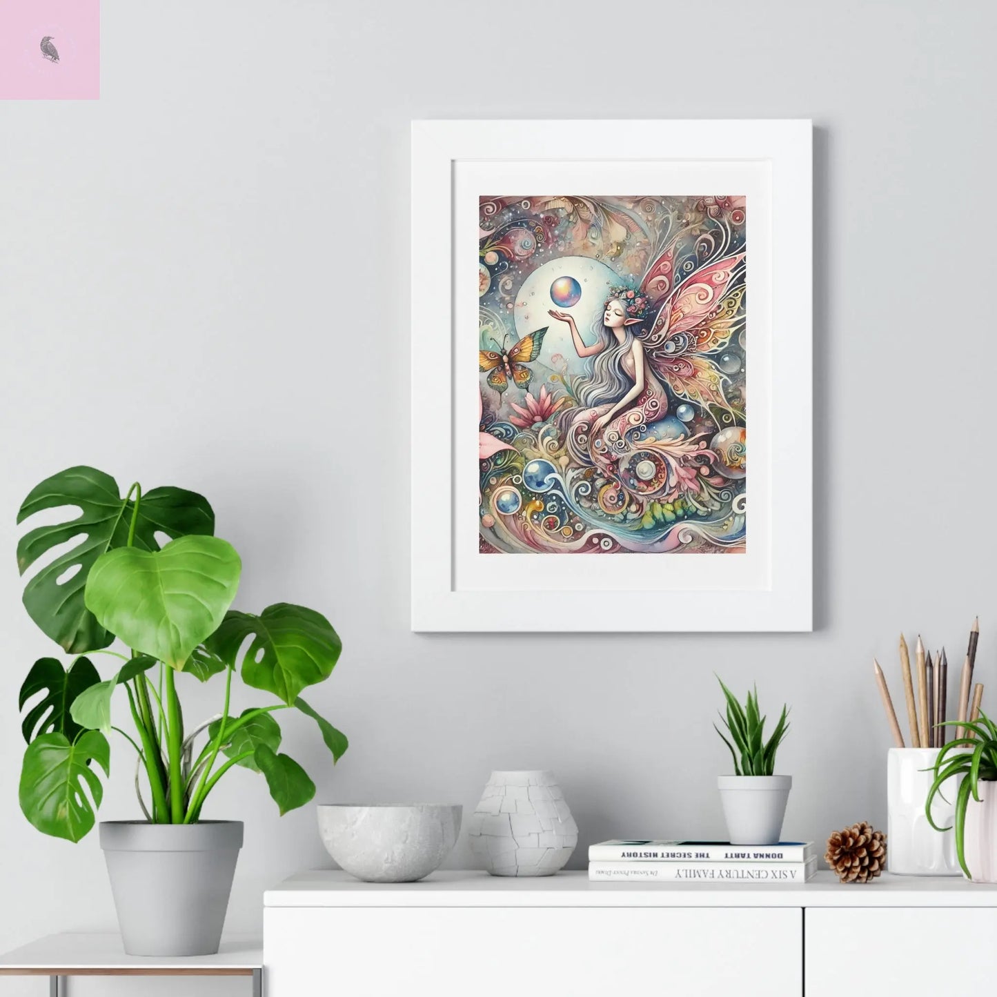 Mystical Fairy framed wall art. - The flirty crow