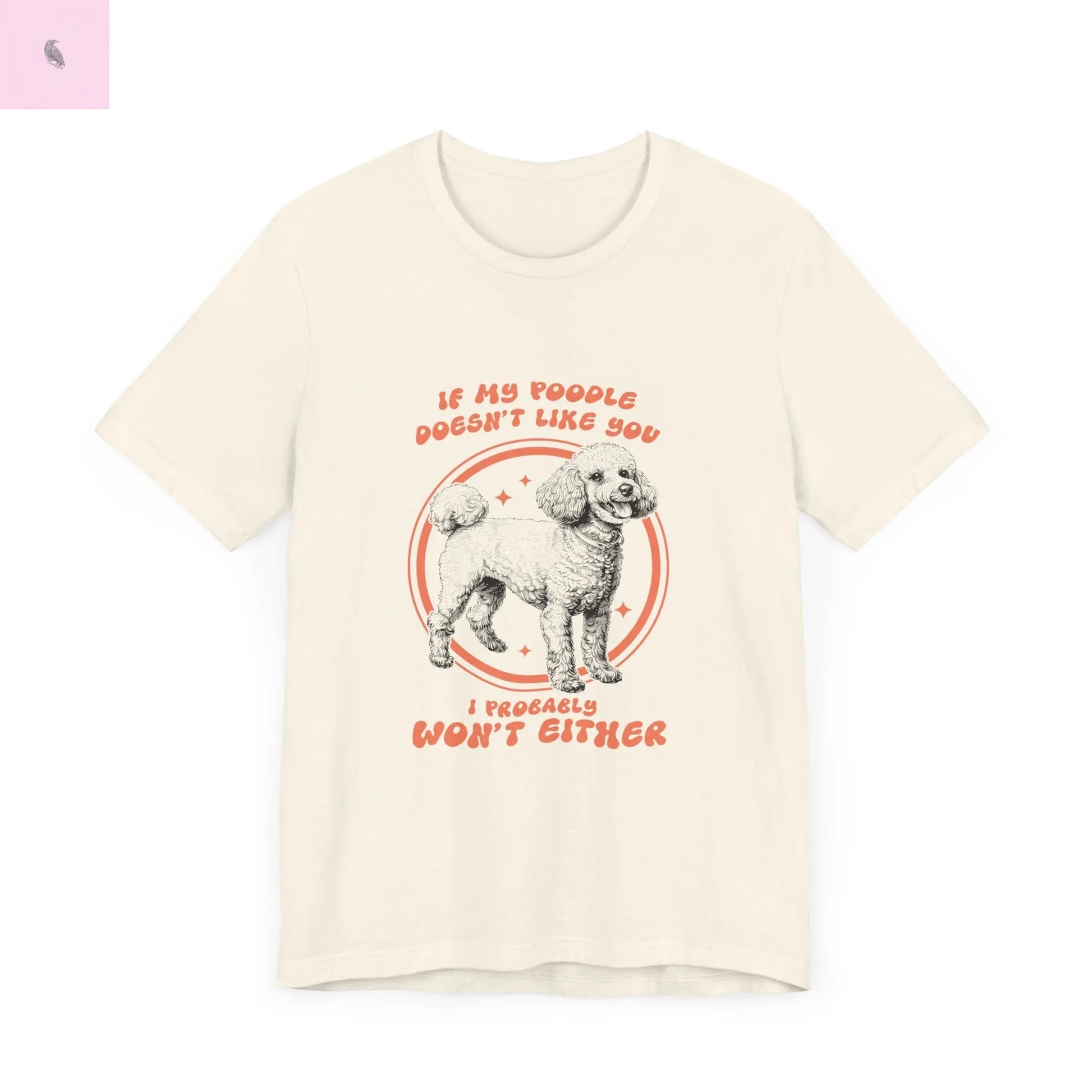 Unisex Poodle lovers short Sleeve Tee the flirty crow