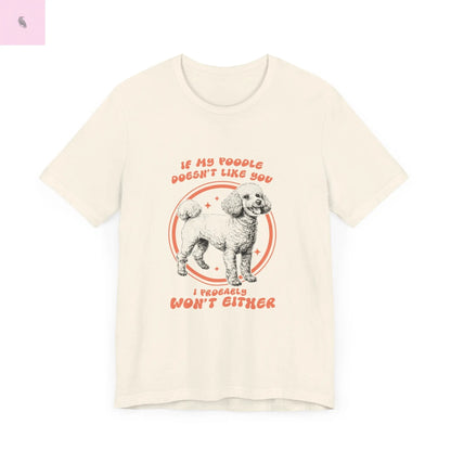 Unisex Poodle lovers short Sleeve Tee the flirty crow