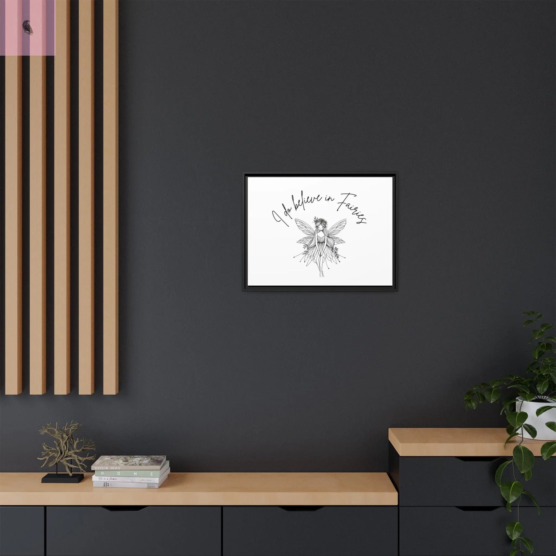 Fairies Canvas, Framed (Multi-color) - The flirty crow