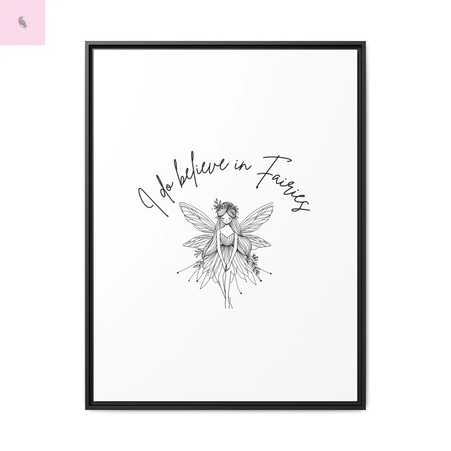 Fairies Canvas, Framed (Multi-color) - The flirty crow