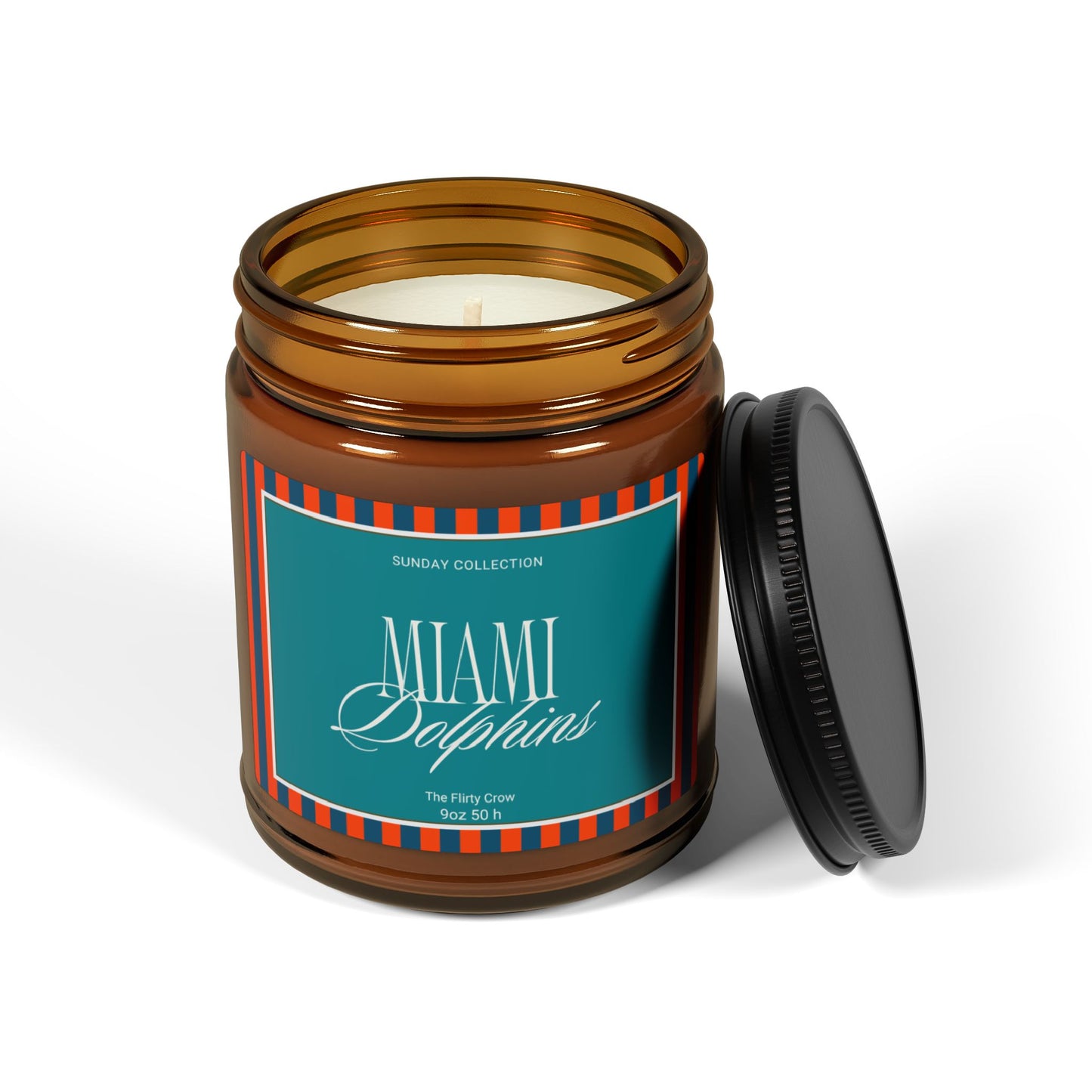Miami Dolphins Soy Candle, Game Day home fragrance