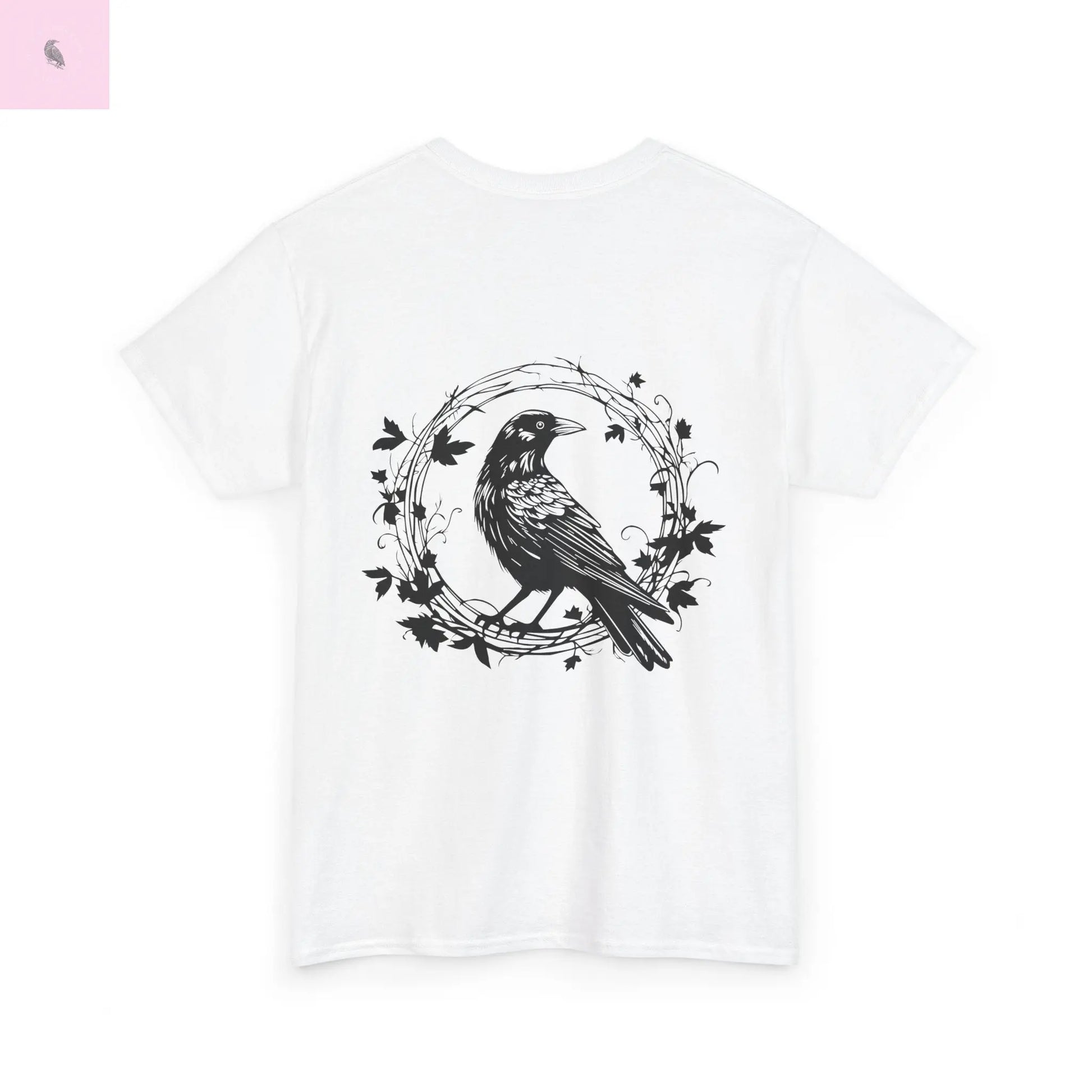 Unisex  beautiful crow  Cotton Tee. if you like crows get this! quality cotton, fun, and beautiful the flirty crow