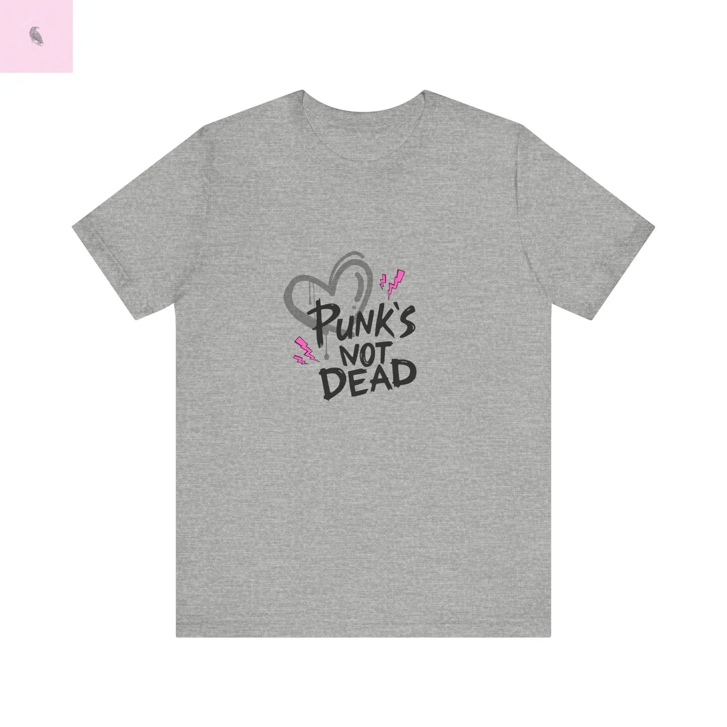 Punks Not Dead Cute Trendy Unisex Tshirt, Fashion Tee, Graphic Tee, Hipster Shirt, Alternative Clothing, Music Lover Gift the flirty crow
