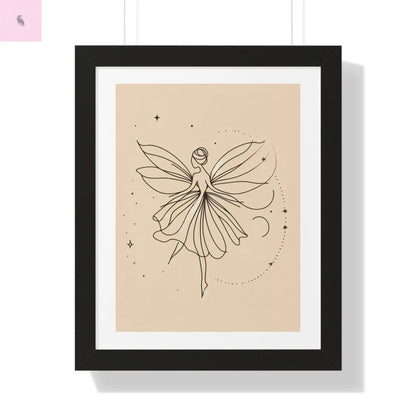 Whimsical Fairy Framed Vertical wall art - Enchanting Home Decor for fairy Lovers - The flirty crow