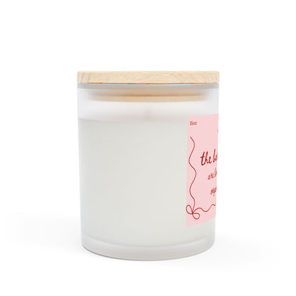March birthday 11oz Frosted Glass Candle - The flirty crow