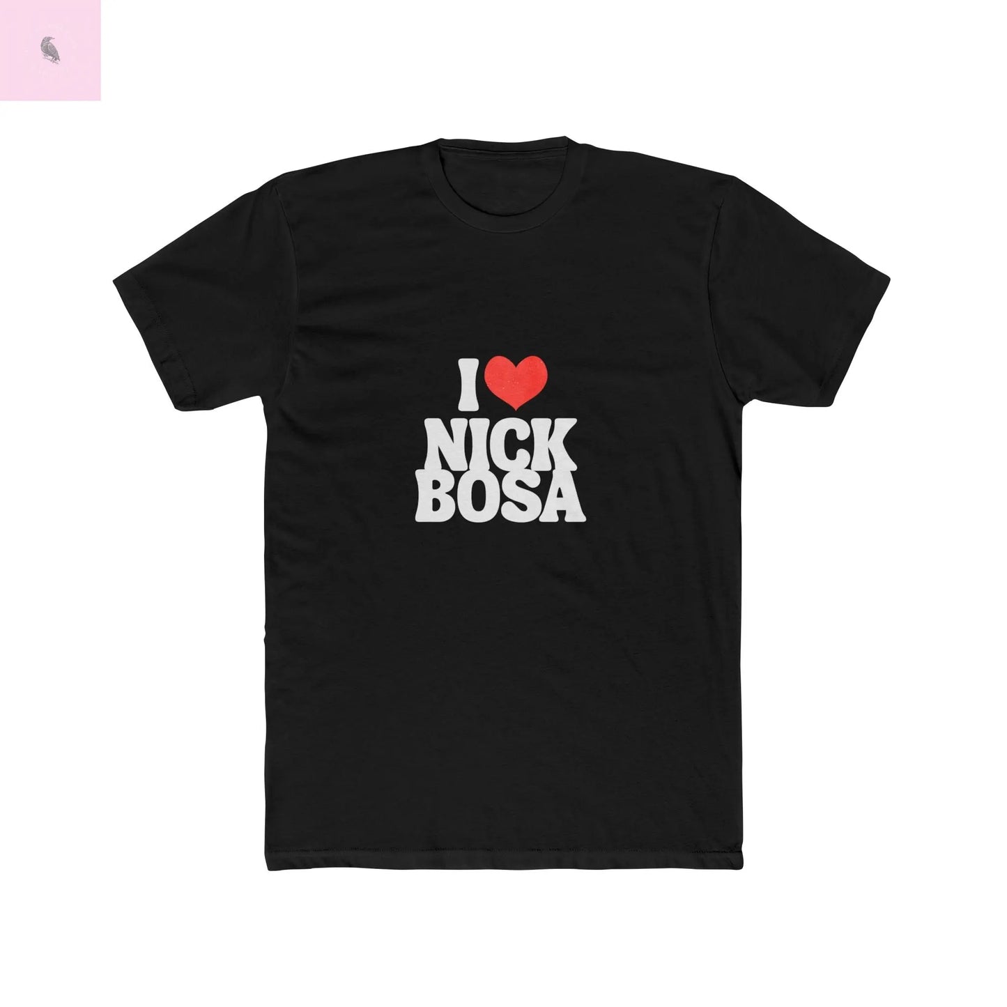 I Love Nick Bosa Unisex Cotton Crew Tee, Gift for 49er football  Fans,  sporty tshirt, Casual Wear, Game Day, Team Spirit The flirty crow