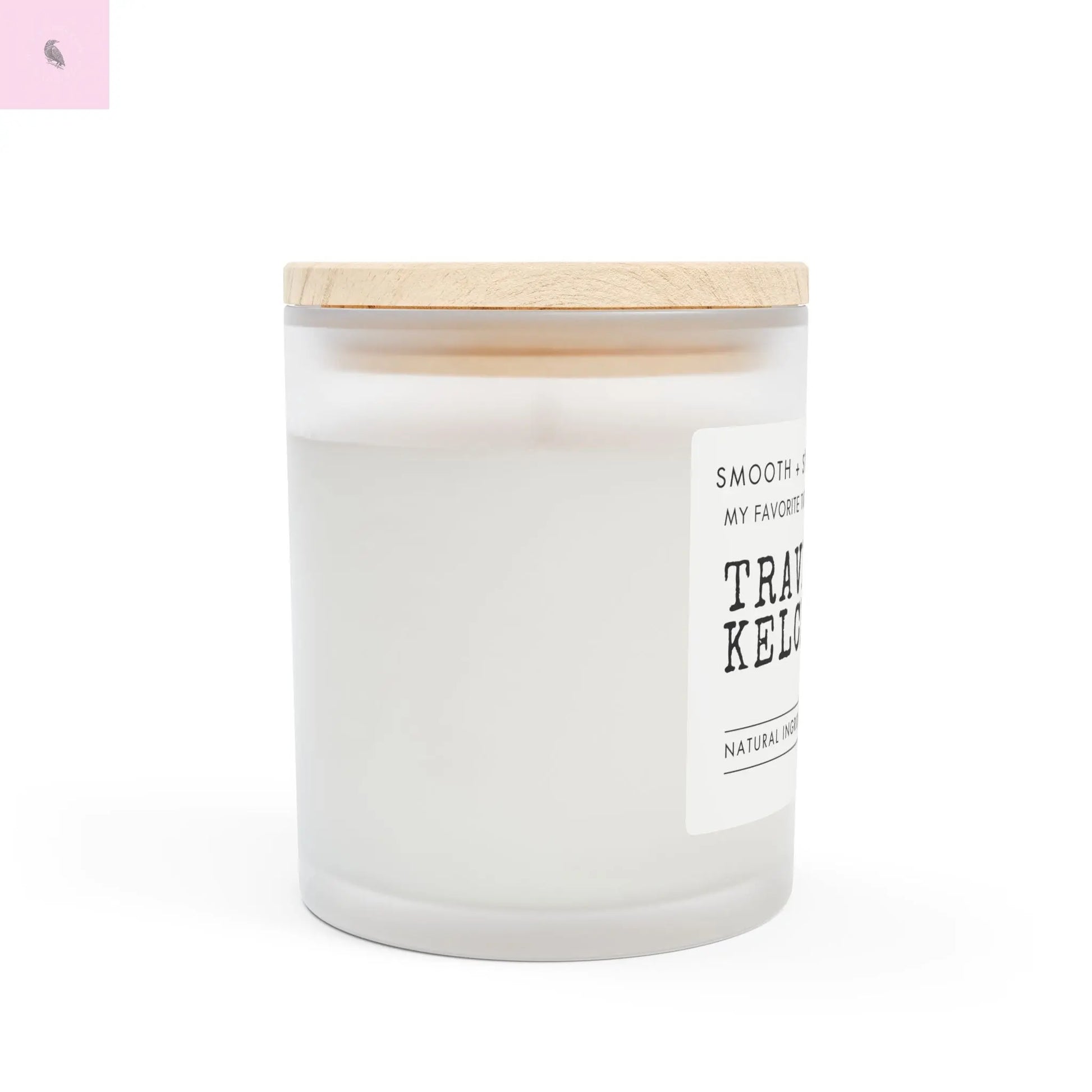 Frosted Glass Kansas City football lovers Candle The flirty crow