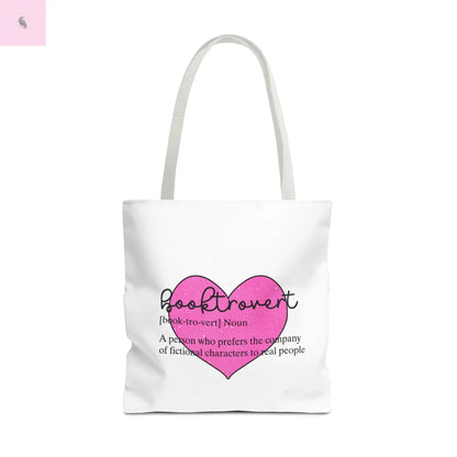 Book Lover Tote Bag, Bookish Gift, Reading Accessories, Tote for Introverts, Eco-Friendly Shopping Bag, Cute Literary Design Printify