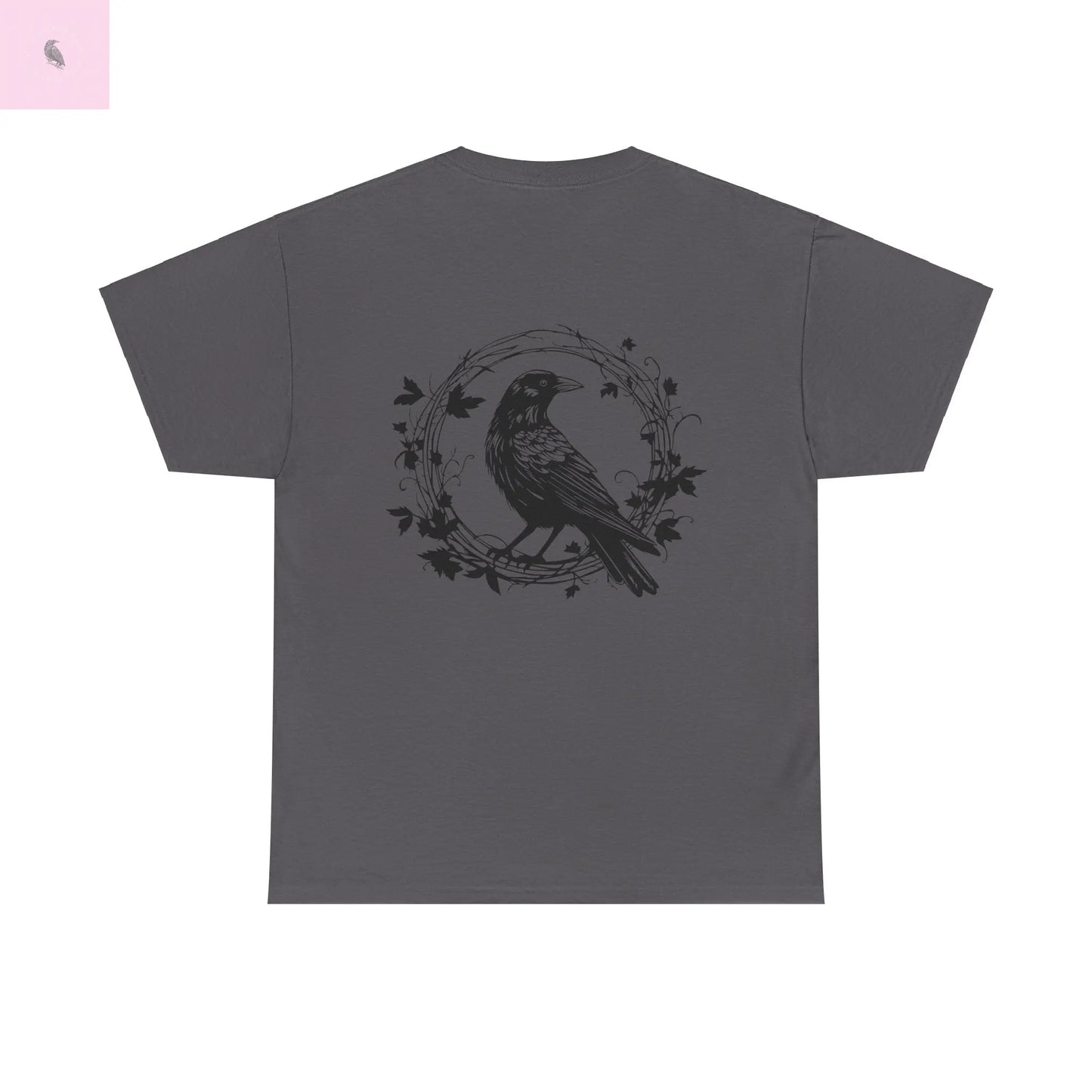 Unisex  beautiful crow  Cotton Tee. if you like crows get this! quality cotton, fun, and beautiful the flirty crow