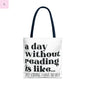 Book Lover Tote Bag, Funny Reading Quote, Literary Gift, Planner Bag, Library Tote, Reading Accessories, beach tote, grocery tote Printify