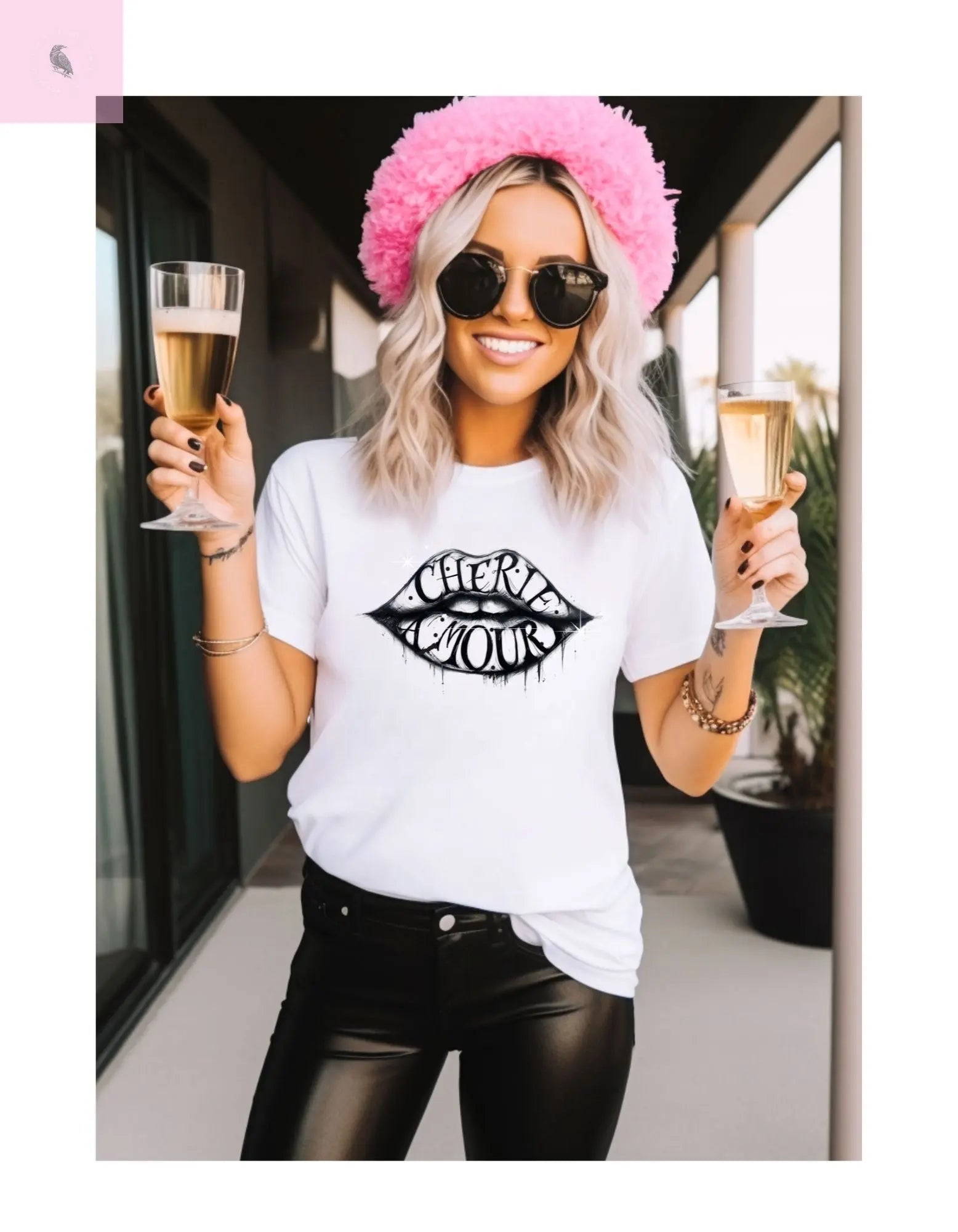 Comfort Colors Cherie Amour T-Shirt The flirty crow
