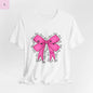 Coquette cheerleader tee, dance, team spirit quality cotton bella+canvas cheer tshirt the flirty crow