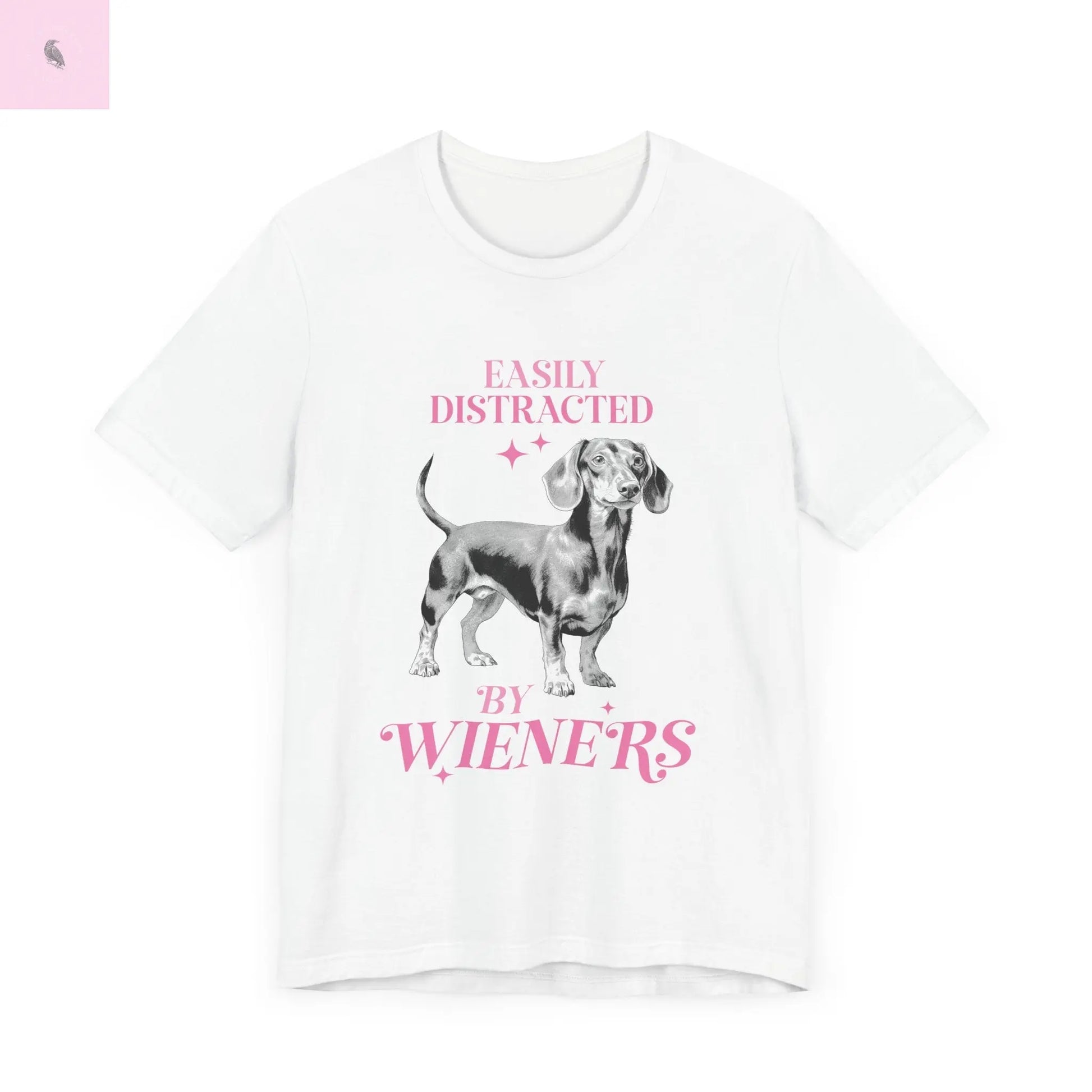 Adorable Short Sleeve Dachshund lovers Tee the flirty crow