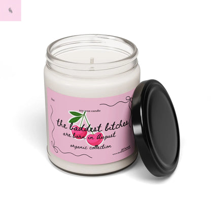 August Birthday Soy Candle, cherries candle, gift for her, home decor, home fragrance, coquette style The flirty crow