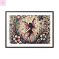 Framed Canvas Fairy art - The flirty crow