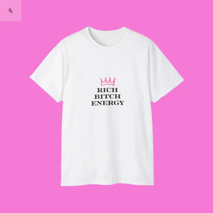 Graphic Tee - Rich Bitch Energy Unisex Ultra Cotton Tee The flirty crow