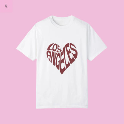 Los Angeles Heart Unisex Custom Colors  T-Shirt the flirty crow