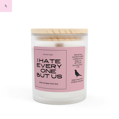 funny bad day antisocial moody soy wax candle. the flirty crow