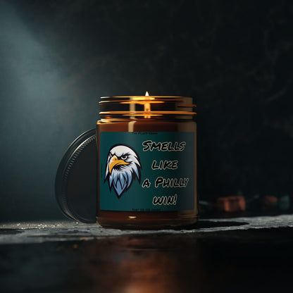 Philadelphia Eagles Game Day Scented Soy wax Candle, Gift for Philly fan