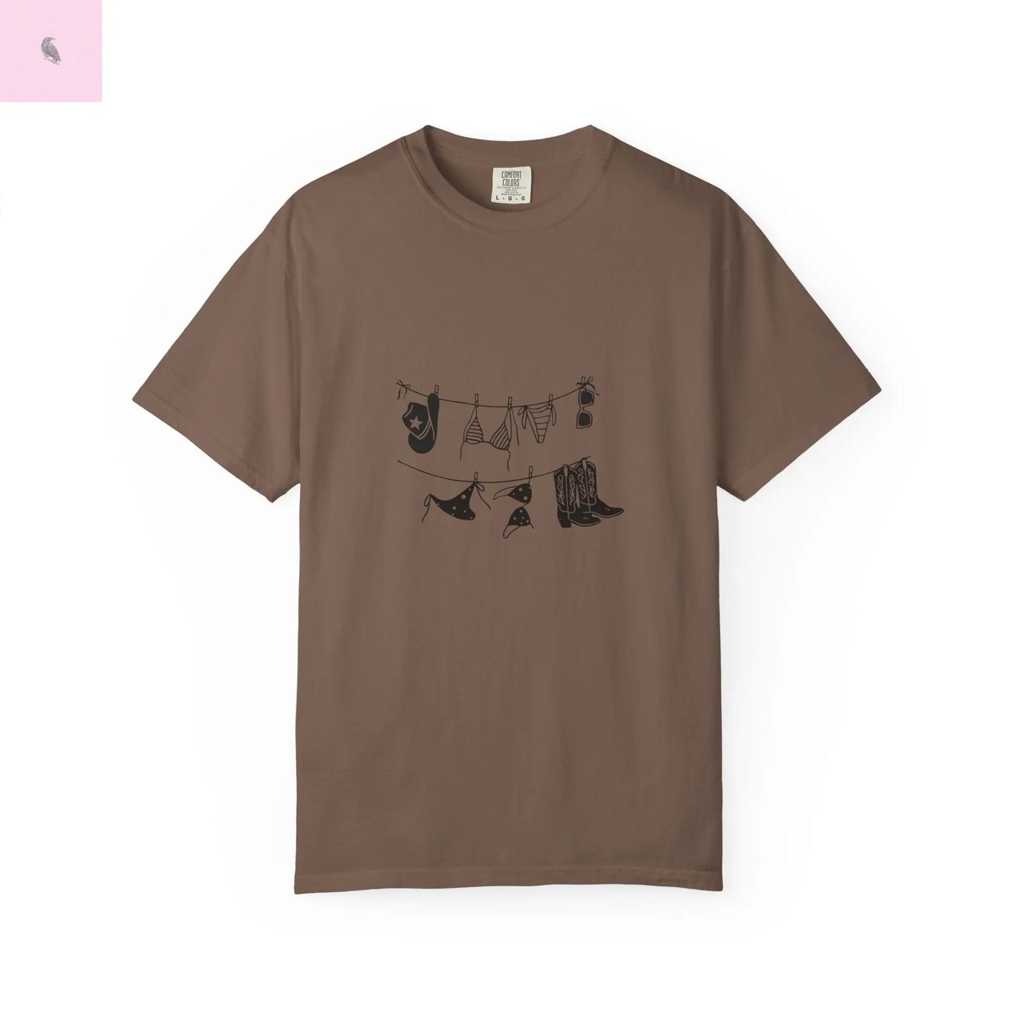 Cowgirl Summer Unisex Tee, Comfort Colors Beach Top, cowgirl style,Gift for Her, Vacation vibes, beach lover tee The flirty crow