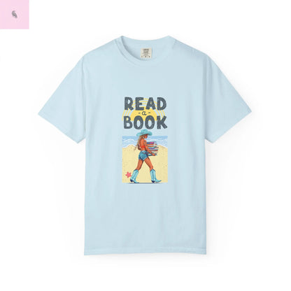 Book Lovers Comfort Colors T-shirt, summer beach reading tee for readers. - The flirty crow