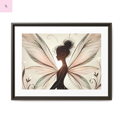 Framed Canvas Fairy wall art - The flirty crow