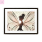 Framed Canvas Fairy wall art - The flirty crow