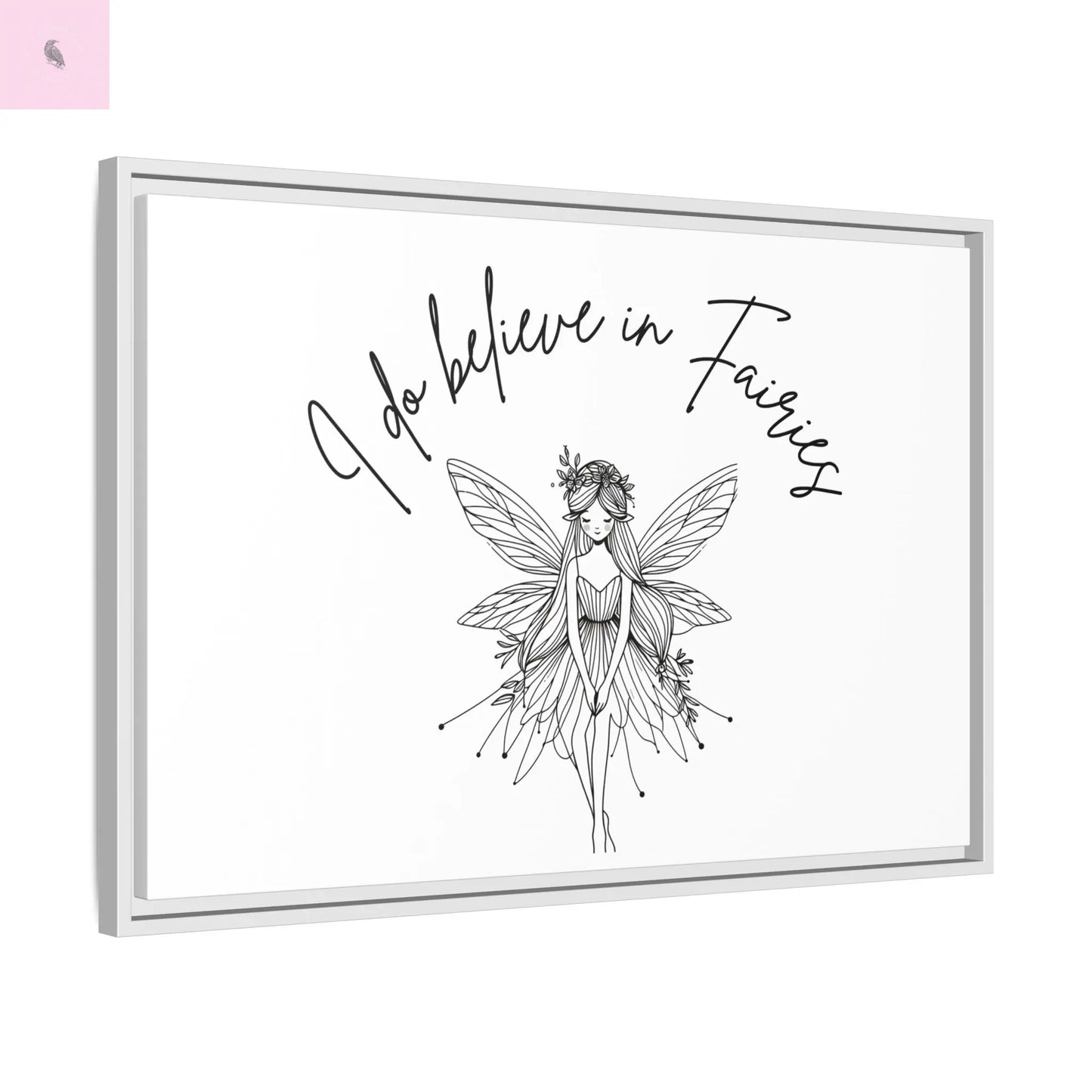 Fairies Canvas, Framed (Multi-color) - The flirty crow