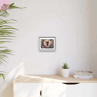 Framed Canvas Fairy art - The flirty crow