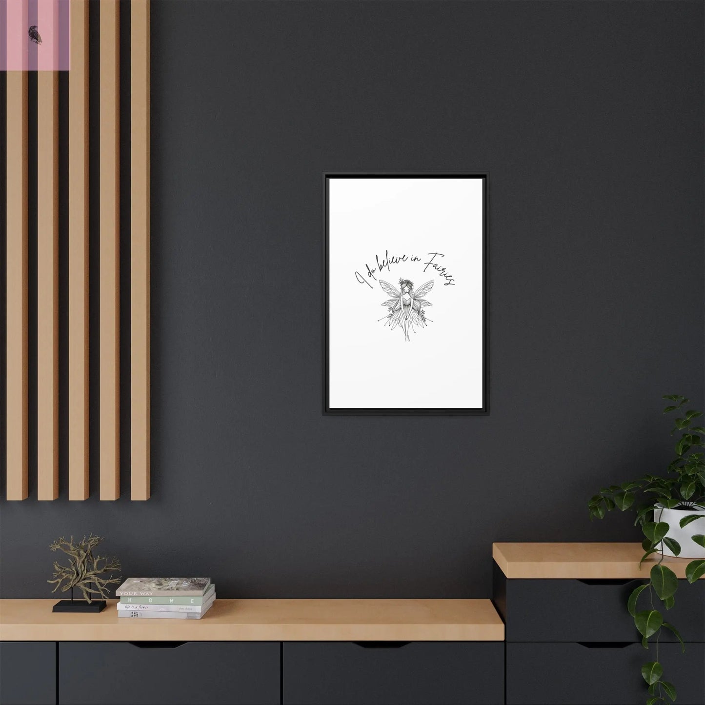 Fairies Canvas, Framed (Multi-color) - The flirty crow